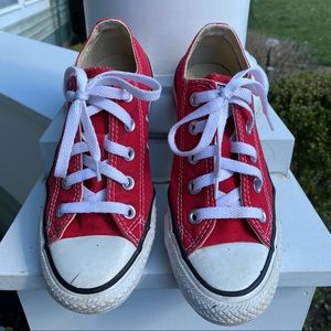 Women CONVERSE Chuck Taylor Retro ALL STAR LOW TOP Red (W9696) Sneakers, Sz 5.5